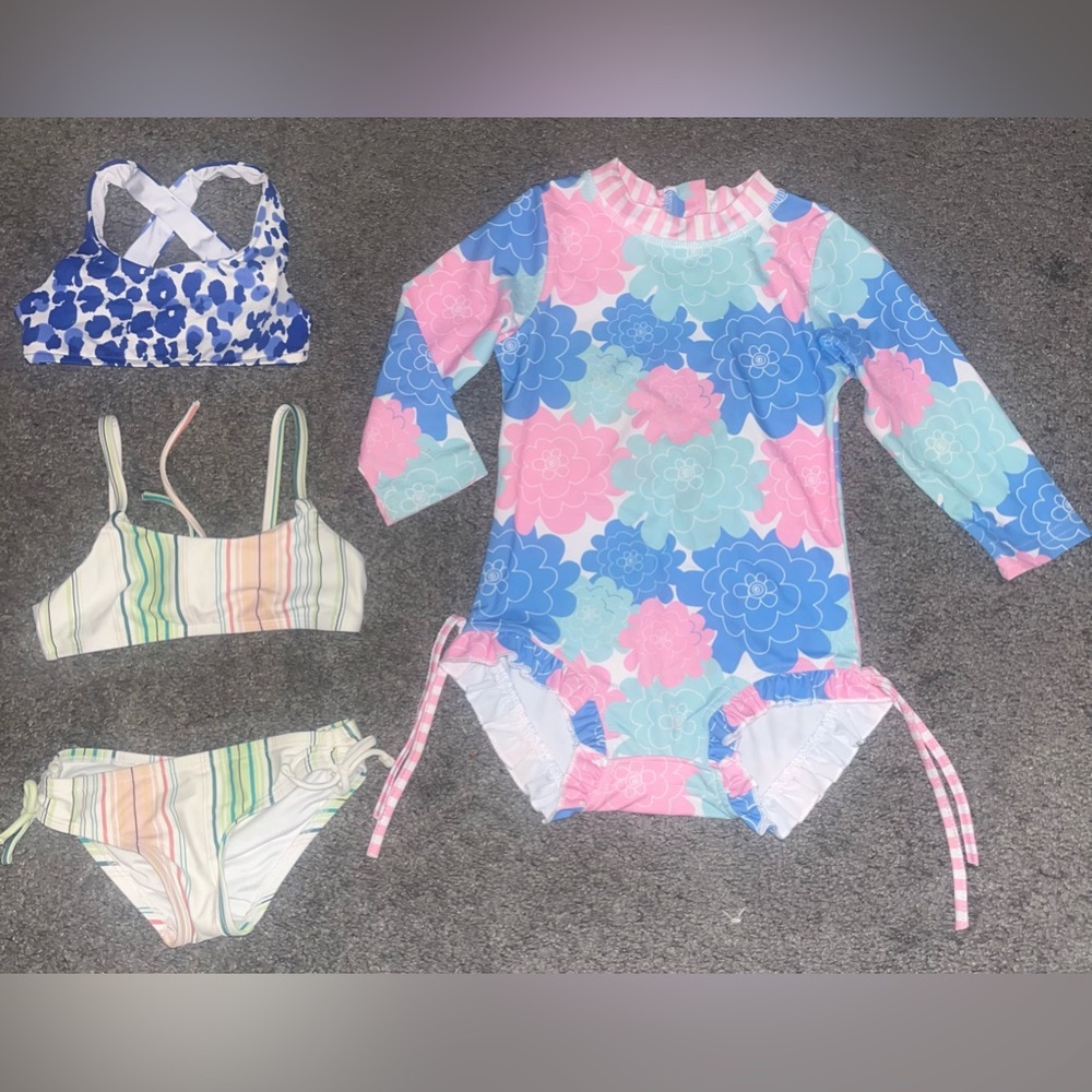 Youth Girl Toddler 18-24M 4-Piece Swimwear Lot | O’Neill, Besserbay & More 🌸